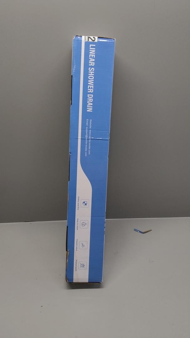 Linear Shower Drain 24 inch Brushed Gold Tile Insert 304 Stainless Adj. Feet