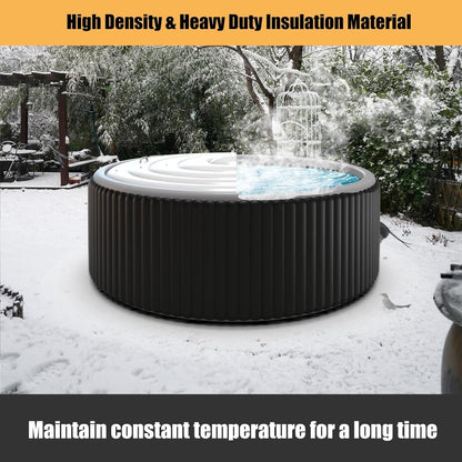 Inflatable Hot Tub Cover Round Insulated Energy Saving Rain Snow Proof Sibosen