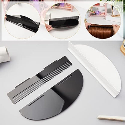 Acrylic Hair Extension Holder Stand 2 Pack Weft Wig Display Braiding Black White