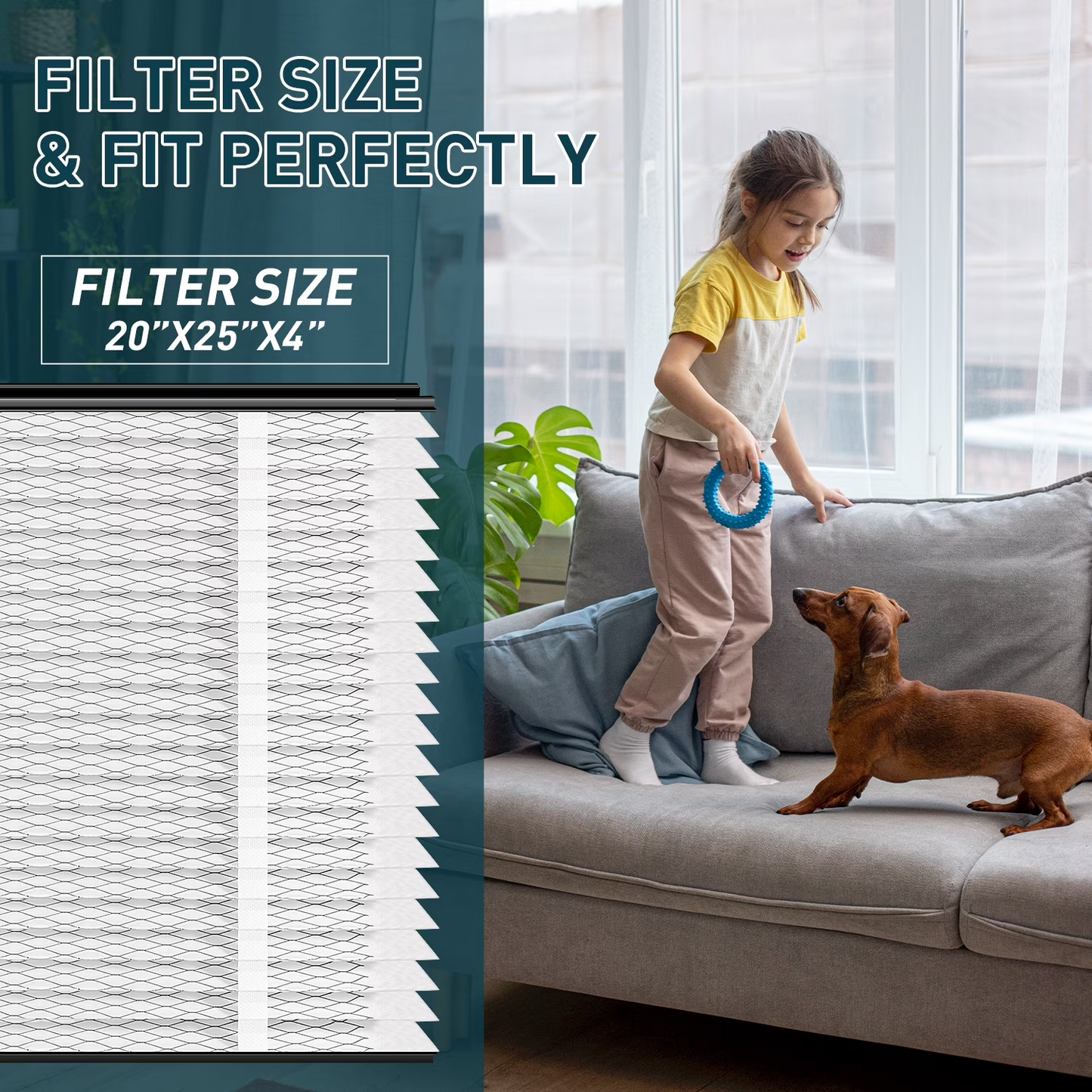 MERV 13 Furnace Air Filter 3-Pack 20x25x4 213 Replacement 2210 2216 3210 4200