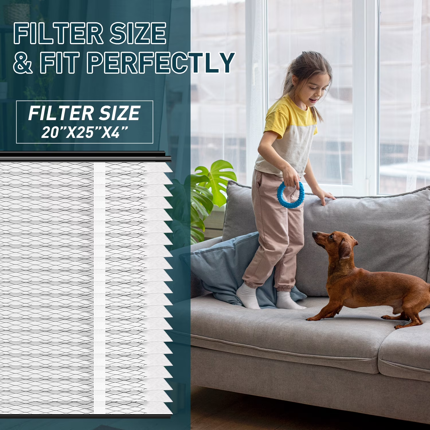 MERV 13 Furnace Air Filter 3-Pack 20x25x4 213 Replacement 2210 2216 3210 4200