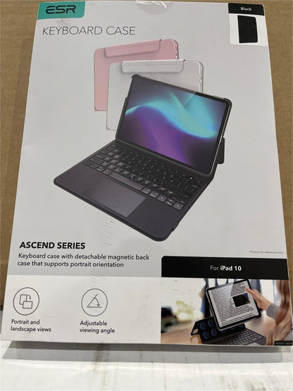 ESR Ascend Keyboard Case iPad 10th 11th Gen Trackpad Backlit Detachable Black
