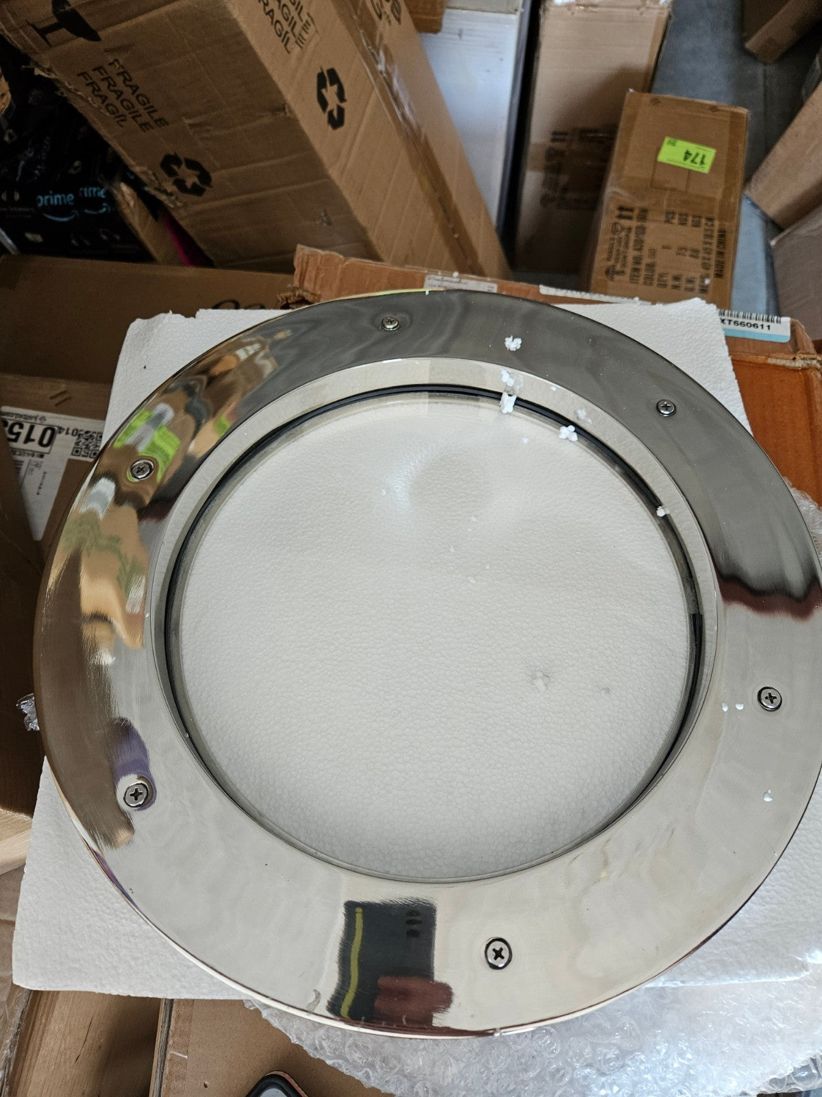 Nagina International 14" Nickel Porthole Window Nautical Decor Aluminum Glass