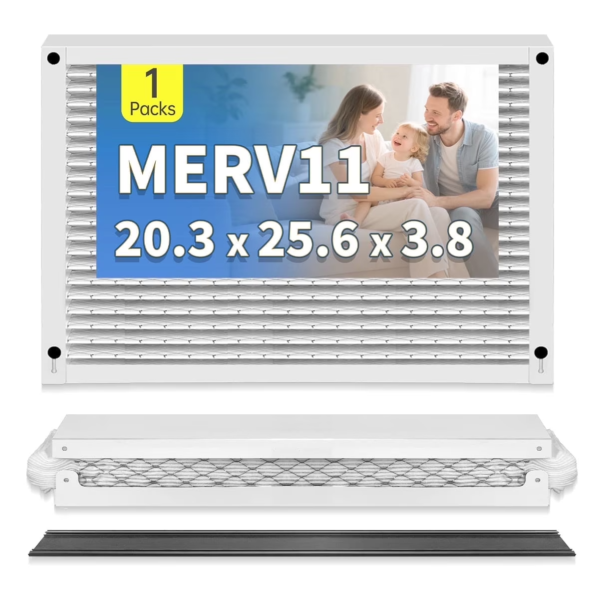 Generic 20x25x4 MERV 11 Air Filter 4-Pack Compatible AprilAire 1210 2210 4200