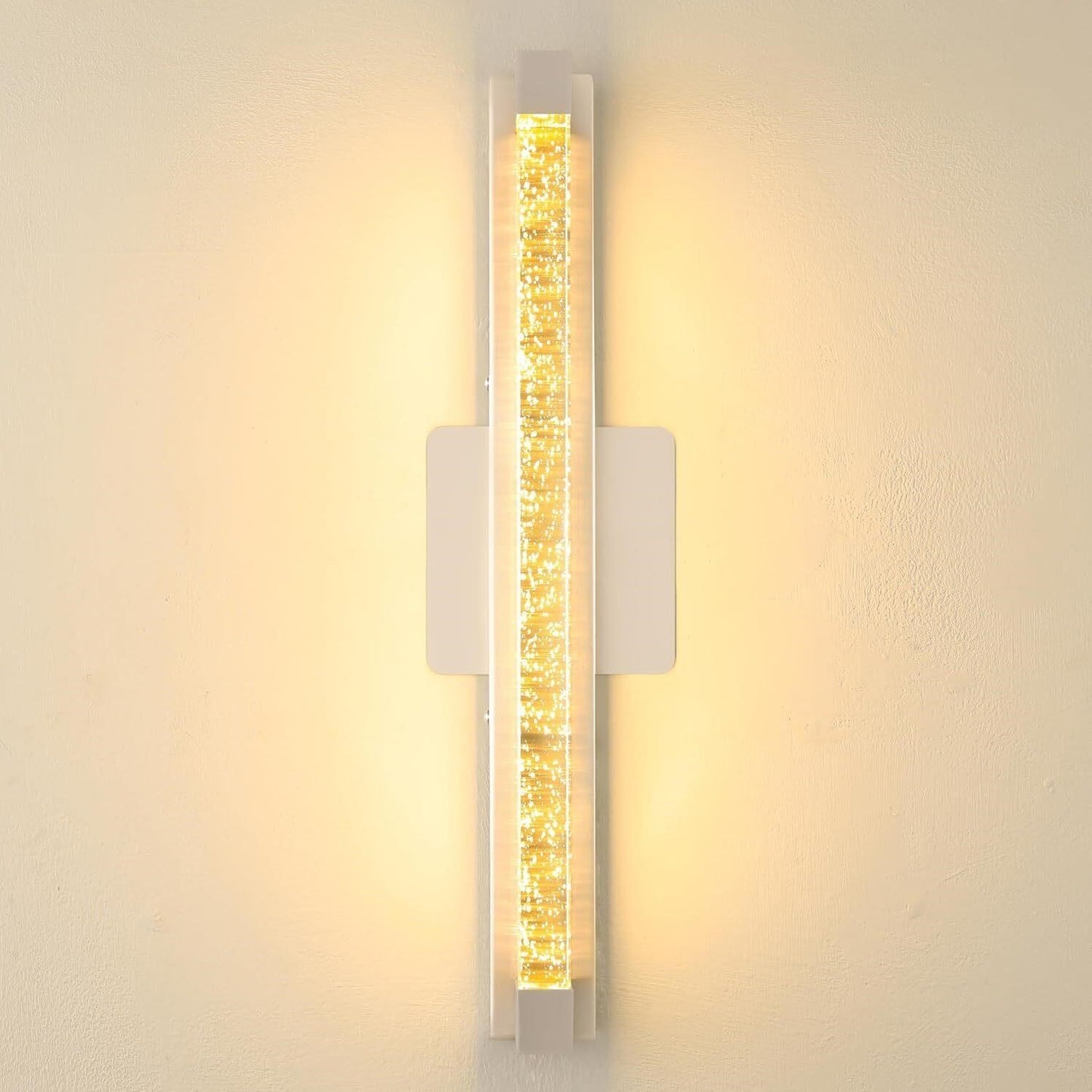18" Gold LED Crystal Bubble Vanity Bar Light Bathroom Dimmable 3 Color Temp