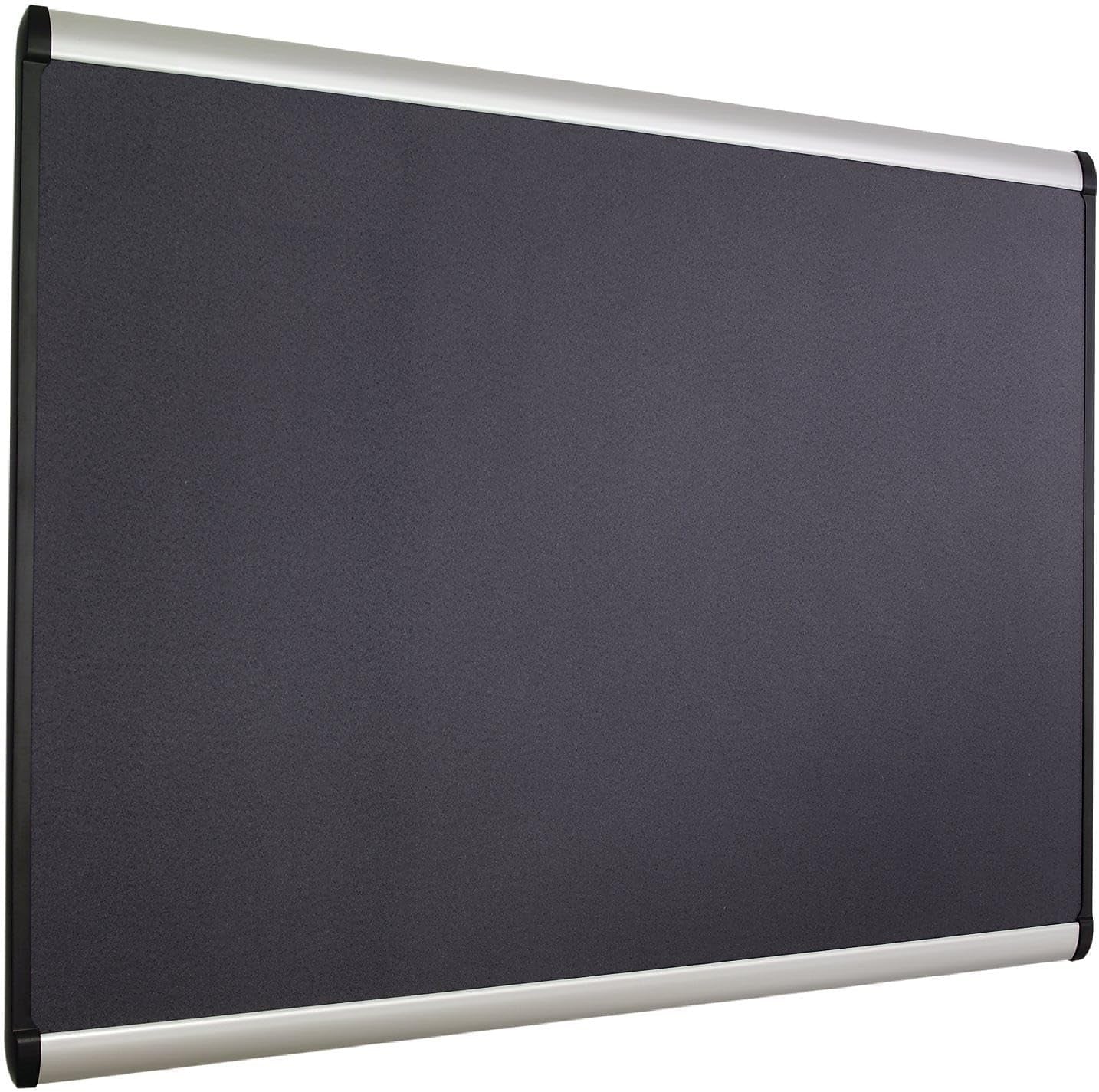 Quartet Prestige Plus 48x36 Magnetic Fabric Bulletin Board MB544A Aluminum