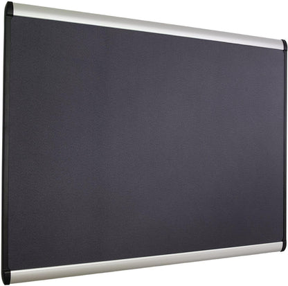 Quartet Prestige Plus 48x36 Magnetic Fabric Bulletin Board MB544A Aluminum