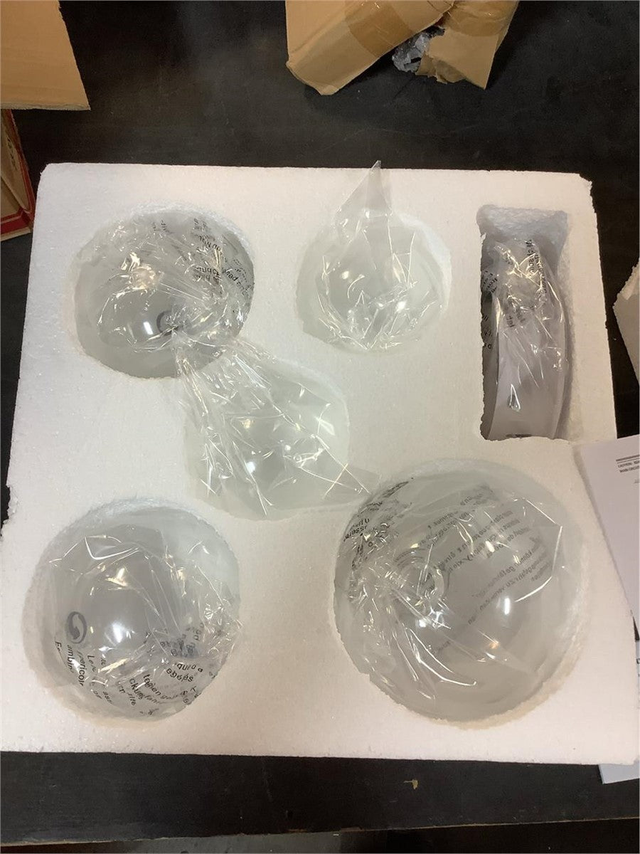 Modern Bubble Glass Globe Chandelier Pendant Light 20" Gold Dimmable LED