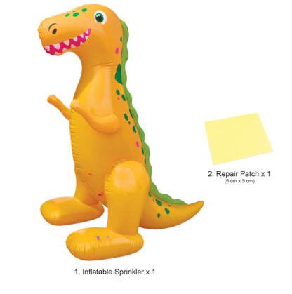 Bluescape Inflatable Dinosaur Sprinkler 5ft Tall Kids Backyard Water Toy