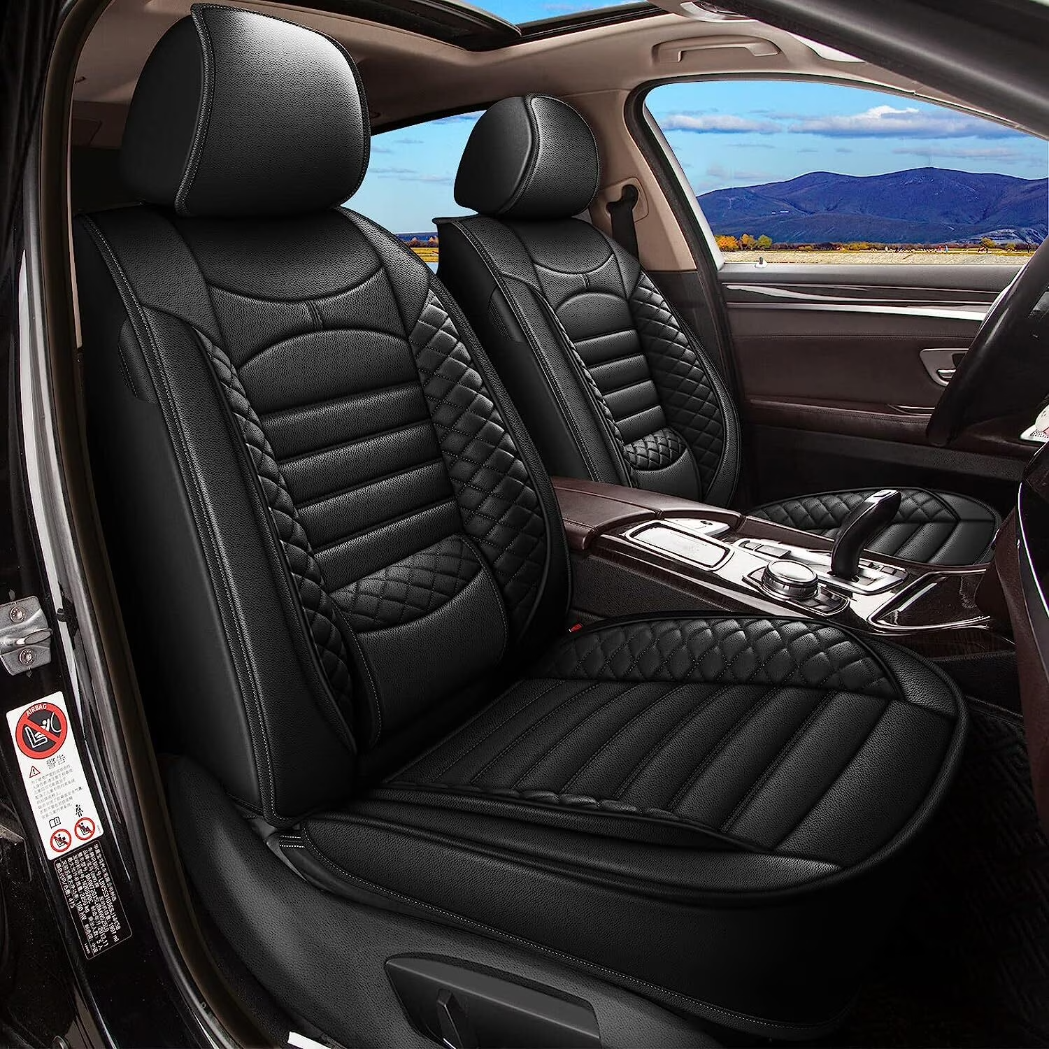 AOMSAZTO Jeep Gladiator 2020-2025 Seat Covers Full Set 360 Wrap Airbag Safe