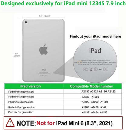 iPad Mini 5 4 3 2 Keyboard Case 7.9 inch Detachable Bluetooth Cute Round Key