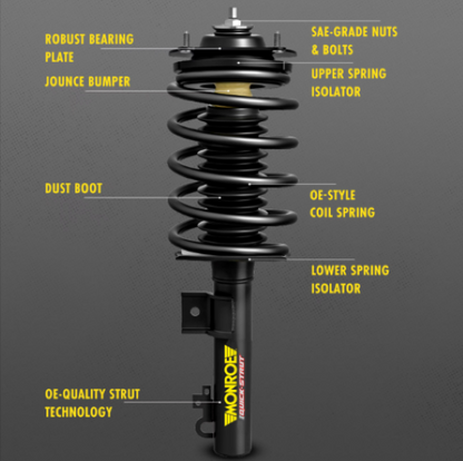 Monroe Quick-Strut 173358 Front Strut Assembly Volvo V70 XC70 2003-2007 2.4L