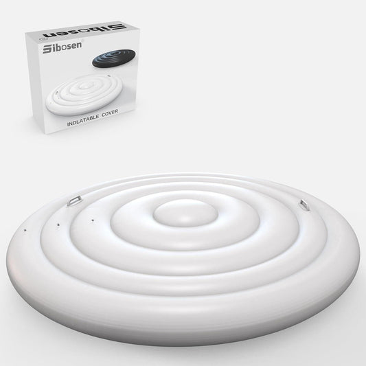 Inflatable Hot Tub Cover Round Insulated Energy Saving Rain Snow Proof Sibosen