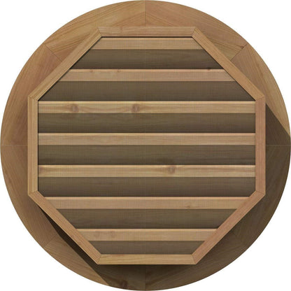 Ekena Millwork 24" Round Gable Vent Cedar Functional Louver Unfinished USA New