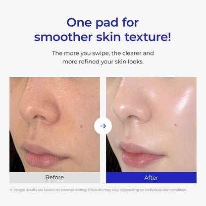DEWYCEL Salady Pad Dual-Textured Vegan Toner Pads 70 AHA PHA Aloe Korean