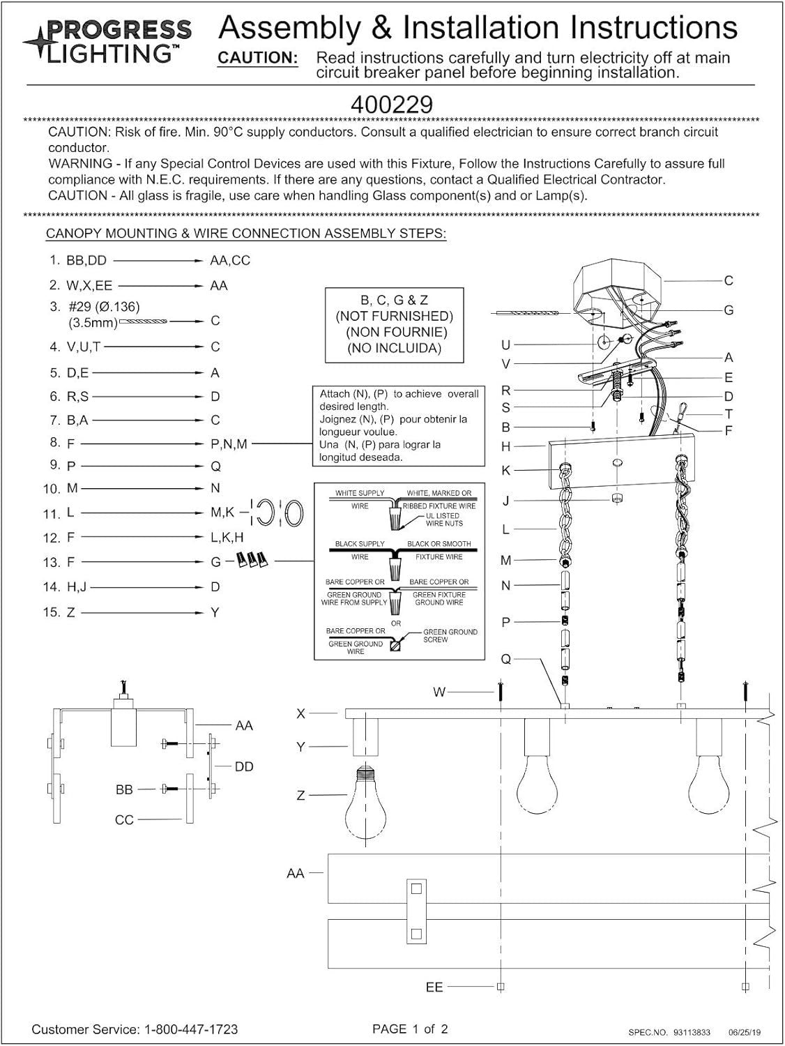 Progress Lighting - Hemsworth 4-Light Linear Island Chandelier - Aged Oak Wood