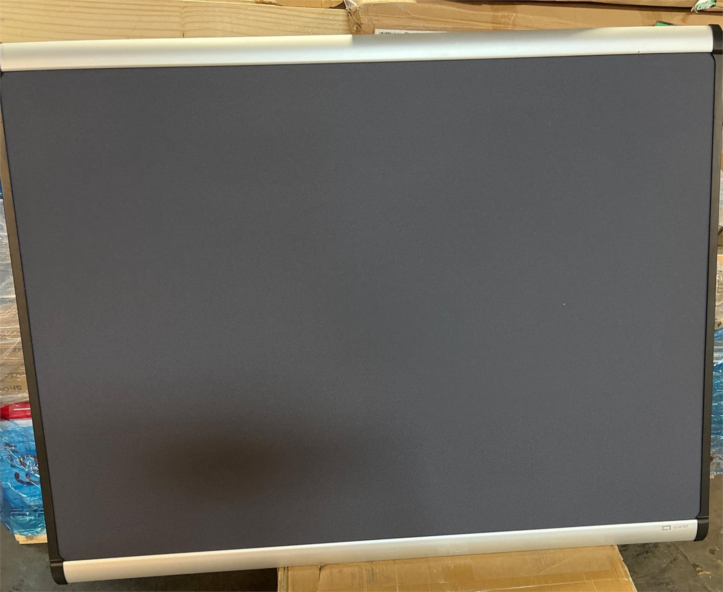Quartet Prestige Plus 48x36 Magnetic Fabric Bulletin Board MB544A Aluminum
