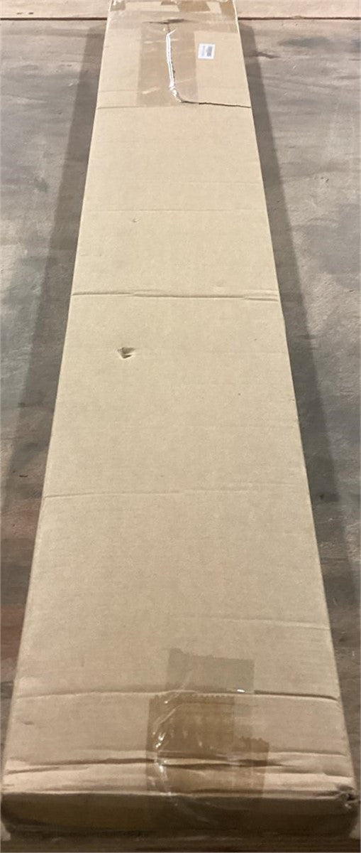 Ranbo 48" Rectangular Entrance Handle - Fits Glass & Wood Doors - Brushed Nickel