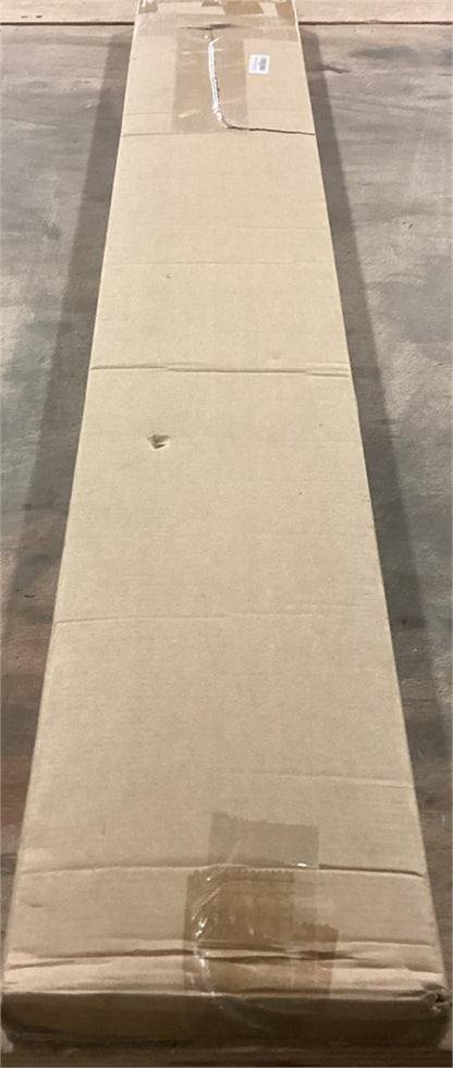 Ranbo 48" Rectangular Entrance Handle - Fits Glass & Wood Doors - Brushed Nickel