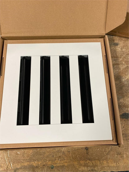 FA-STAR 8x8 White Modern Vent Cover Aluminum Linear Slot Diffuser Register Grill