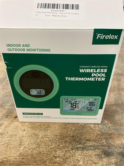 Firelex Wireless Solar Pool Thermometer Indoor & Outdoor Monitoring