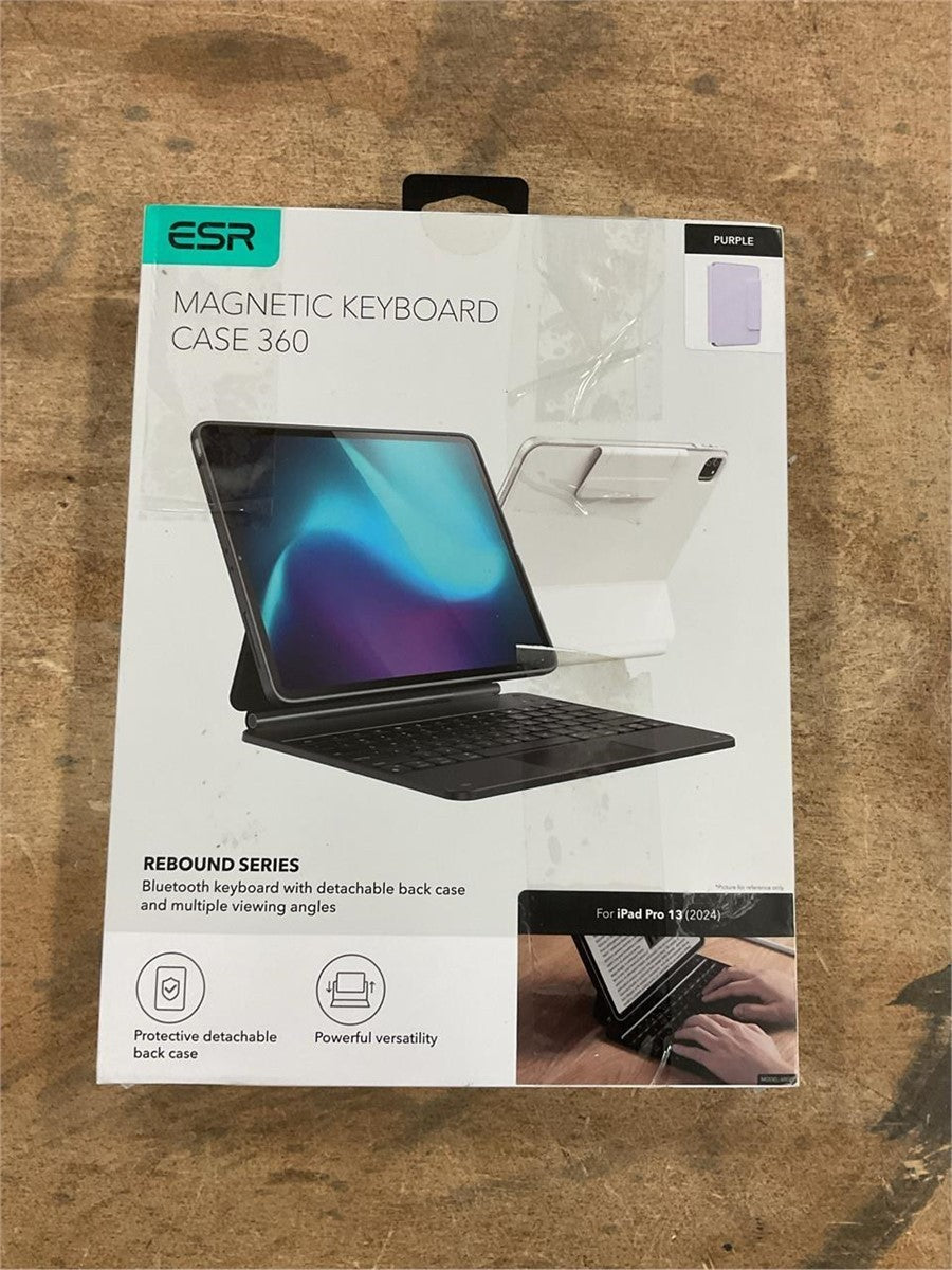 ESR iPad Pro 13 M4 Keyboard Case Rebound 360 Detachable Magnetic White