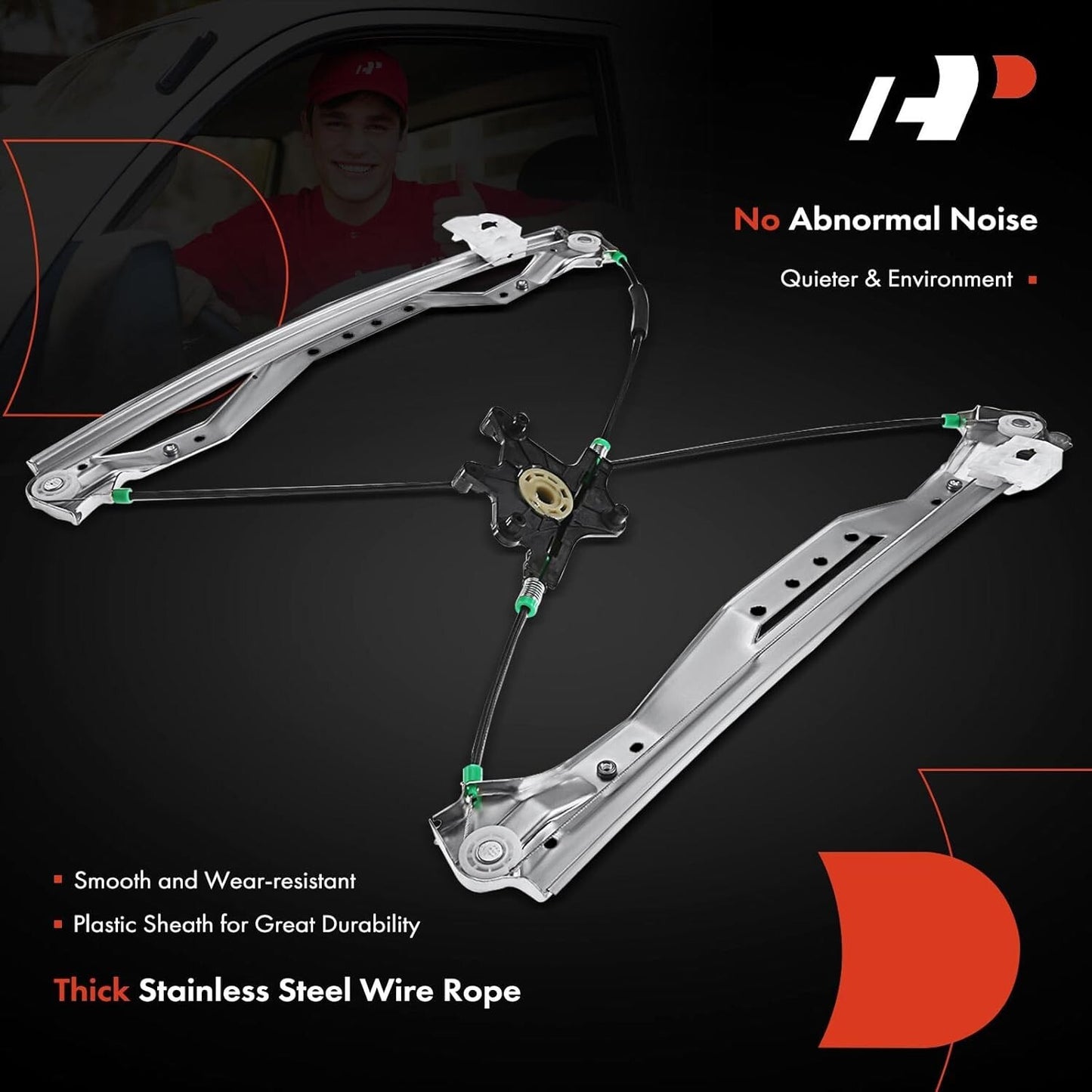 Power Electric Window Regulator (No Motor) Front Driver Side - See Details