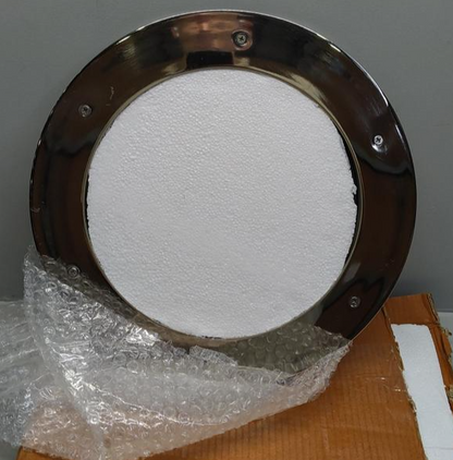 Nagina International 14" Nickel Porthole Window Nautical Decor Aluminum Glass